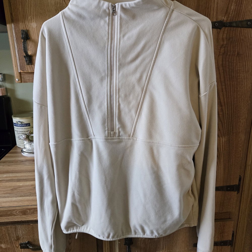Varley Off-White Quarter-Zip Top - Picture 2 of 11